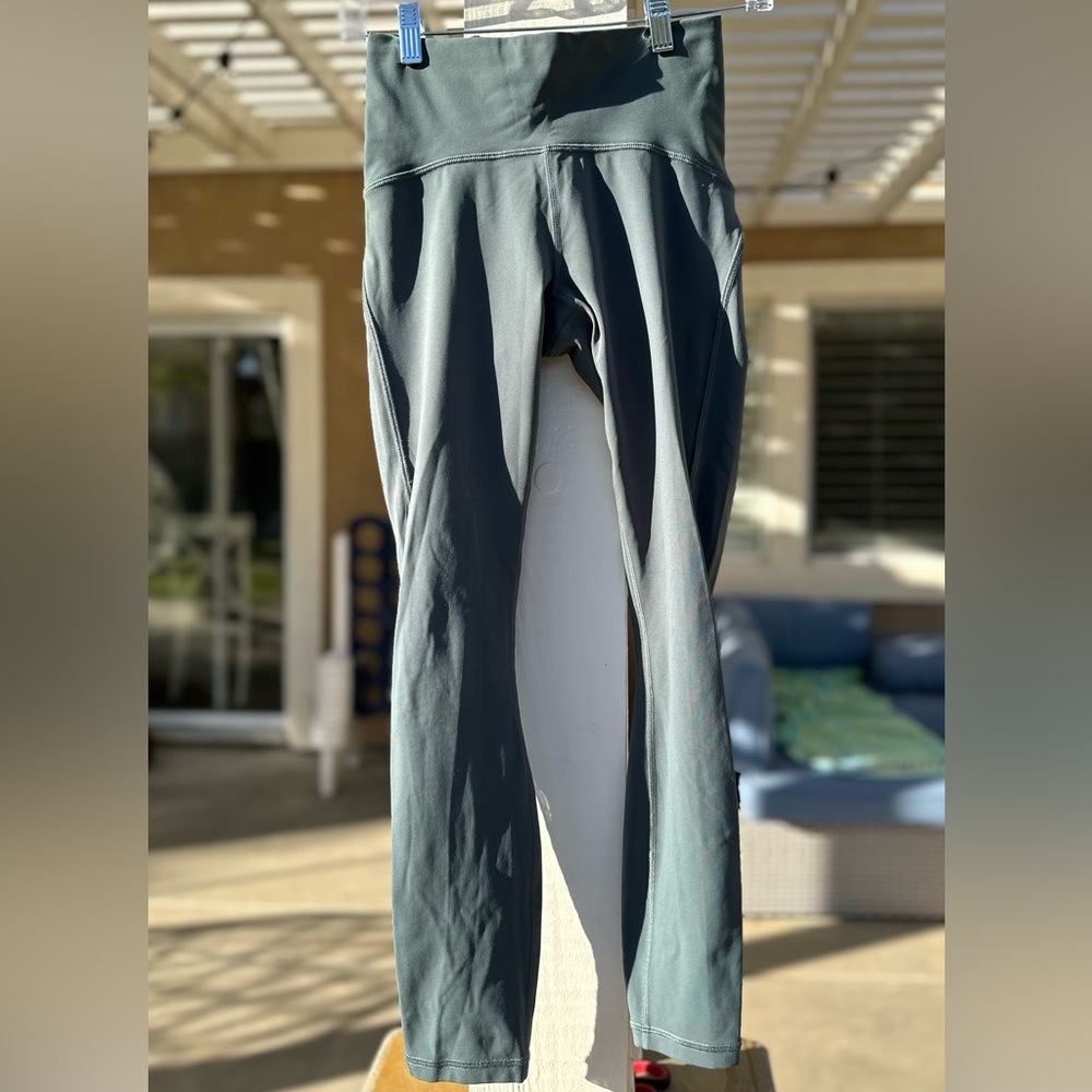 Lululemon High Waisted Green Leggings